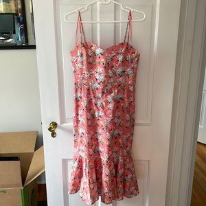 J.Crew x Liberty of London ruffle hem midi dress Josephine floral size 4